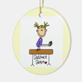 Blond Girl Gymnast over Baldaam Keramisch Ornament (Links)
