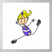 Blond Girl Gymnast Poster (Voorkant)
