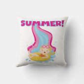 Blond Girl Summer Kussen (Achterkant)