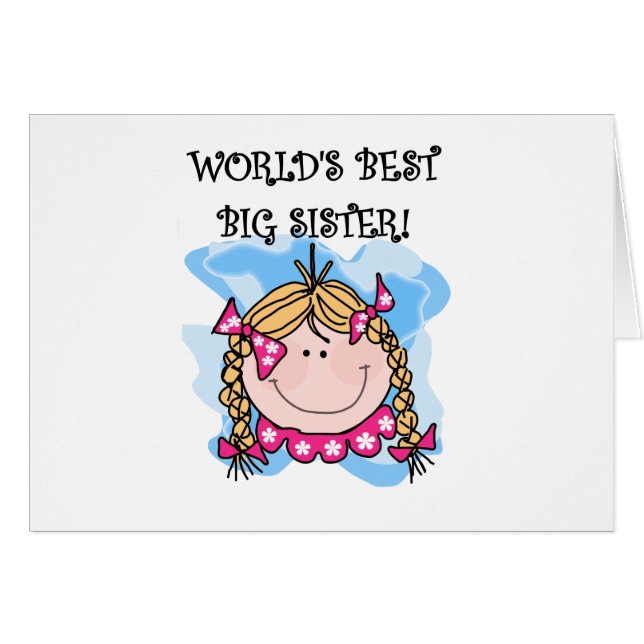 Blond Girl World's beste zuster (Voorkant Horizontaal)