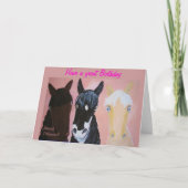 Blond grap ,Verjaardag Kaart (Voorkant)