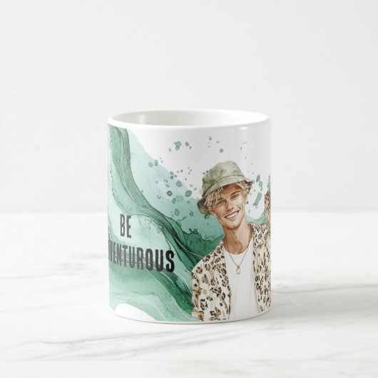 Blond Guy with Monkey Koffiemok (Center)