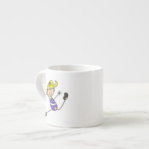 Blond Gymnastiek Meisje Espresso Kop
