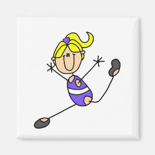 Blond Gymnastiek Meisje Magneet