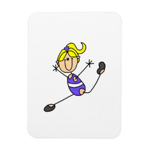 Blond Gymnastiek Meisje Magneet