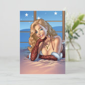 Blond haar, Blue Eyed Beauty Illustratie - Al Rio (Staand voorkant)