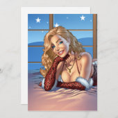 Blond haar, Blue Eyed Beauty Illustratie - Al Rio (Voorkant / Achterkant)