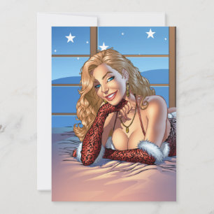 Blond haar, Blue Eyed Beauty Illustratie - Al Rio