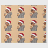 Blond haar + late vakantie cadeaupapier (Vlak)