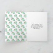 Blond haar Princess Mint Bloemen Zoet Zestien Kaart (Binnen)