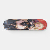 blond haar schattig anime meisje persoonlijk skateboard (Horizontaal)