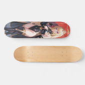blond haar schattig anime meisje persoonlijk skateboard (Horizontaal)