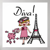 Blond Hair Diva Poster (Voorkant)