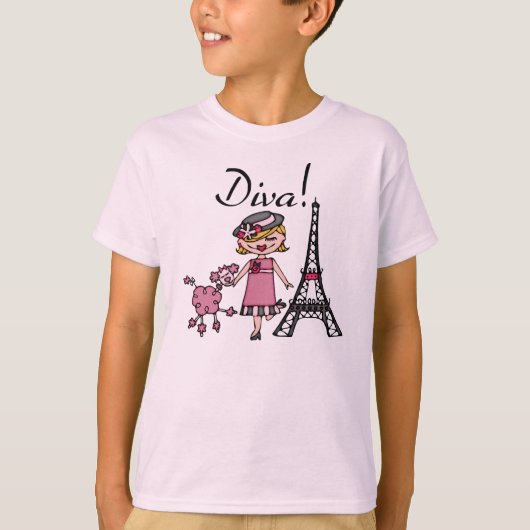Blond Hair Diva T-shirt (Voorkant)