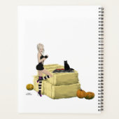 Blond Heks Pin Up Meisje Dagelijkse Planner (Achterkant)