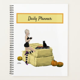 Blond Heks Pin Up Meisje Dagelijkse Planner