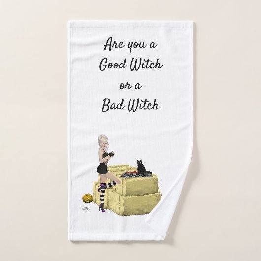 Blond Heks Pin Up Meisje Handdoek (Handdoek)
