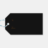 Blond Heks Pompoen Paarse Cadeaulabel (Achterkant Horizontaal)