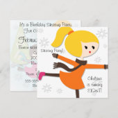 Blond hing-dag-uitnodiging voor gevechten kaart (Voorkant / Achterkant)