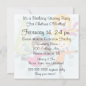 Blond hing-dag-uitnodiging voor gevechten kaart (Achterkant)