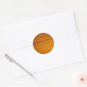 blond houten korrelpatroon ronde sticker (Envelop)