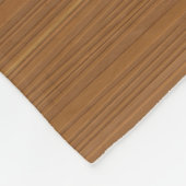 Blond houten planken bruin nautisch anker fleece deken (Hoek)