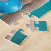 Blond in een Bikini-onderwaterfoto Legpuzzel (Zijkant)