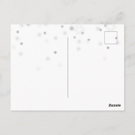 Blond Irish Dancer Winter Kerstfeestdag Briefkaart (Achterkant)