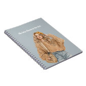 Blond Jeans Bloemen in Haar Notitieboek (Rechterzijde)