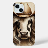 blond land Koe meisje grappig Case-Mate iPhone Case (Achterkant)