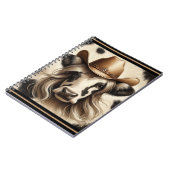 blond land Koe meisje grappig Notitieboek (Linkerzijde)