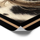 blond land Koe meisje grappig Poster (Hoek)