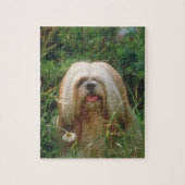 Blond Lhasa Apso Dog Puzzle Legpuzzel (Verticaal)