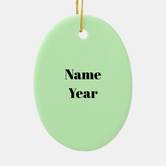 Blond Mannelijk Golfer Gepersonaliseerd Ornament (Achterkant)