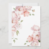 Blond meisje bidt Bloemen Eerste Heilige Communie Kaart (Achterkant)