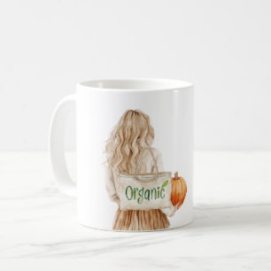 Blond Meisje Boerenmarkt Biologisch Koffiemok