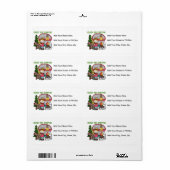 Blond meisje gek voor campagne etiket (Full Sheet)