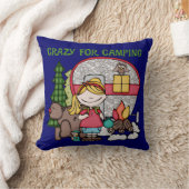 Blond meisje gek voor campagne kussen (Deken)