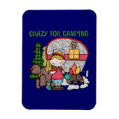 Blond meisje gek voor campagne magneet (Verticaal)