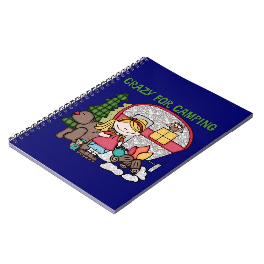 Blond meisje gek voor campagne notitieboek (Linkerzijde)