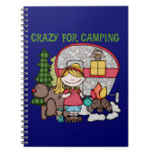 Blond meisje gek voor campagne notitieboek (Voorkant)