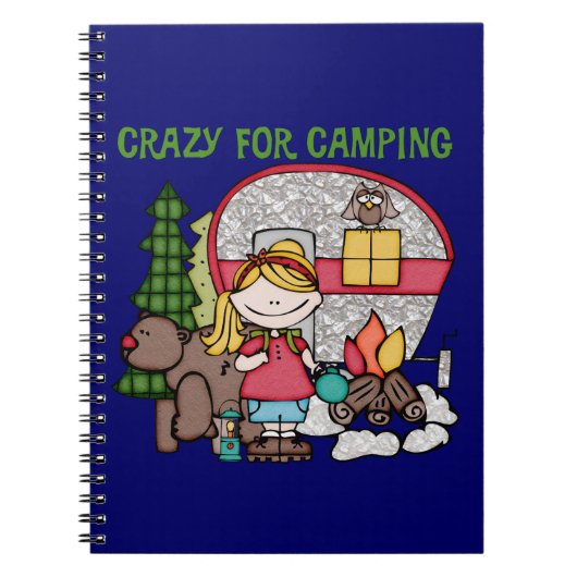 Blond meisje gek voor campagne notitieboek (Voorkant)