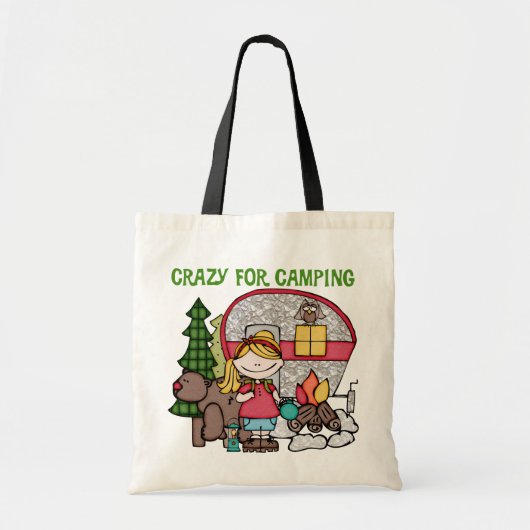 Blond meisje gek voor campagne tote bag (Voorkant)