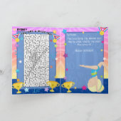 Blond Meisje Gymnastiek Je bent een-doolhof-Verjaa Kaart (Binnen)