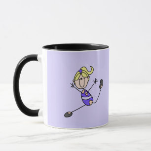 Blond meisje gymnastiek T-shirts en cadeaus Mok
