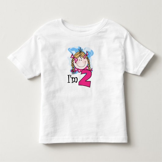Blond meisje, ik ben twee kinder shirts (Voorkant)