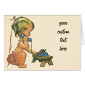  blond meisje met een kinderongeluk dat telefonisc (Voorkant Horizontaal)