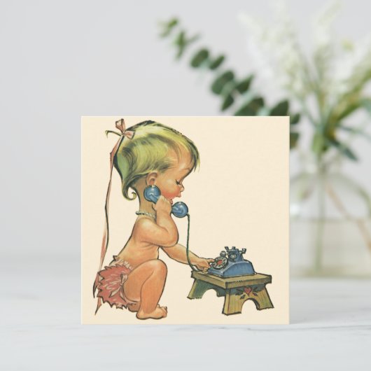  blond meisje met een kinderongeluk dat telefonisc (Staand voorkant)