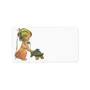 blond meisje met een kinderongeluk dat telefonisc etiket