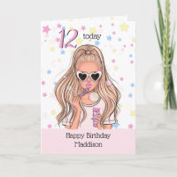 Blond Meisje met Zeepbel Happy Birthday Kaart